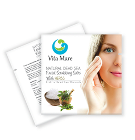Vita Mare Facial scrubbing salts with HERBS